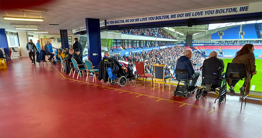 Disabled Viewing areas at the Toughsheet Community Stadium