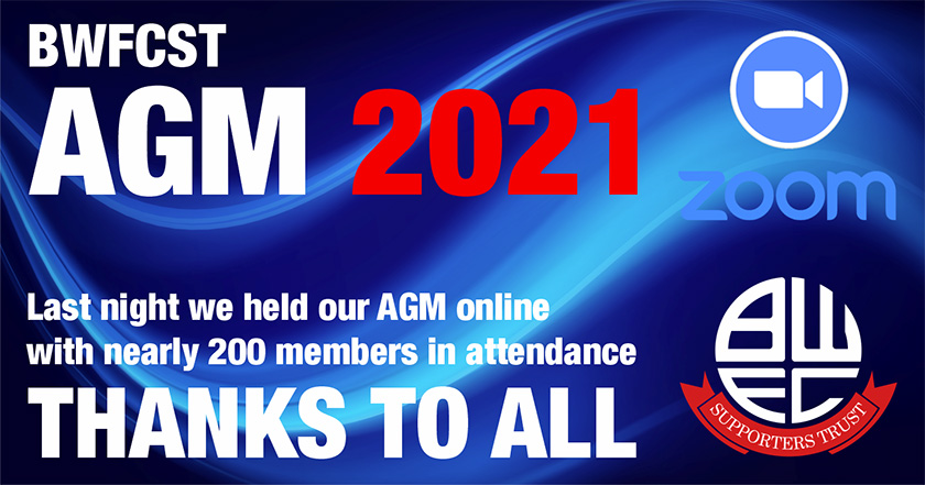 Thanks to All - AGM Update