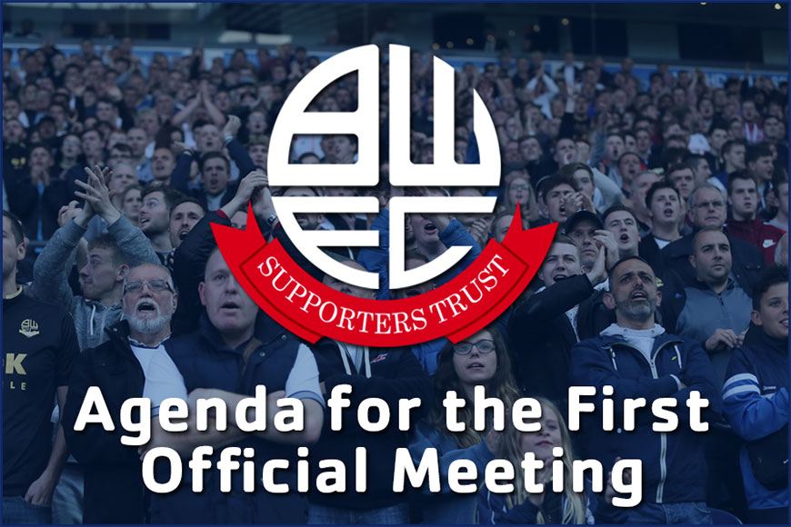 Agenda for the First Official BWFCST Meeting!