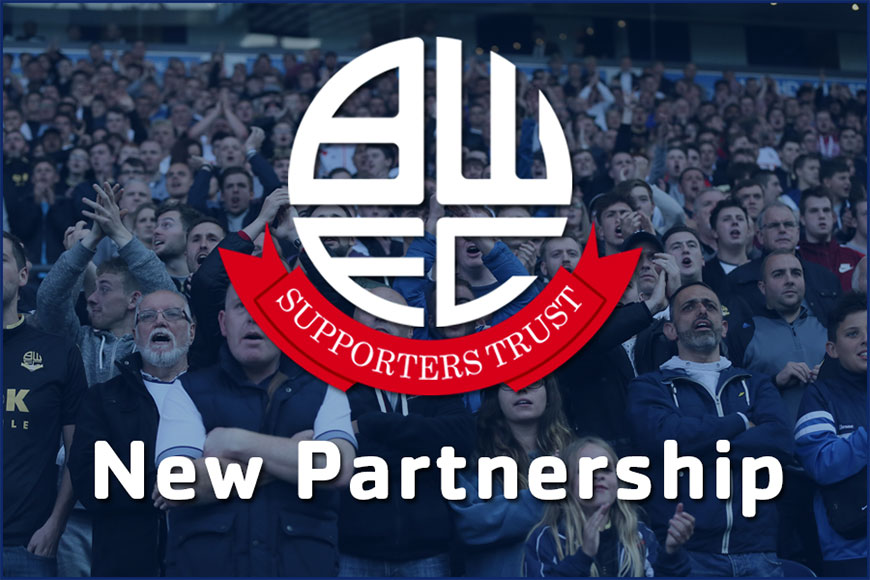 UPDATED: BWFCST Proud To Announce Partnership With The Bolton Wanderers Development Association