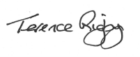 Terence Rigby Signature